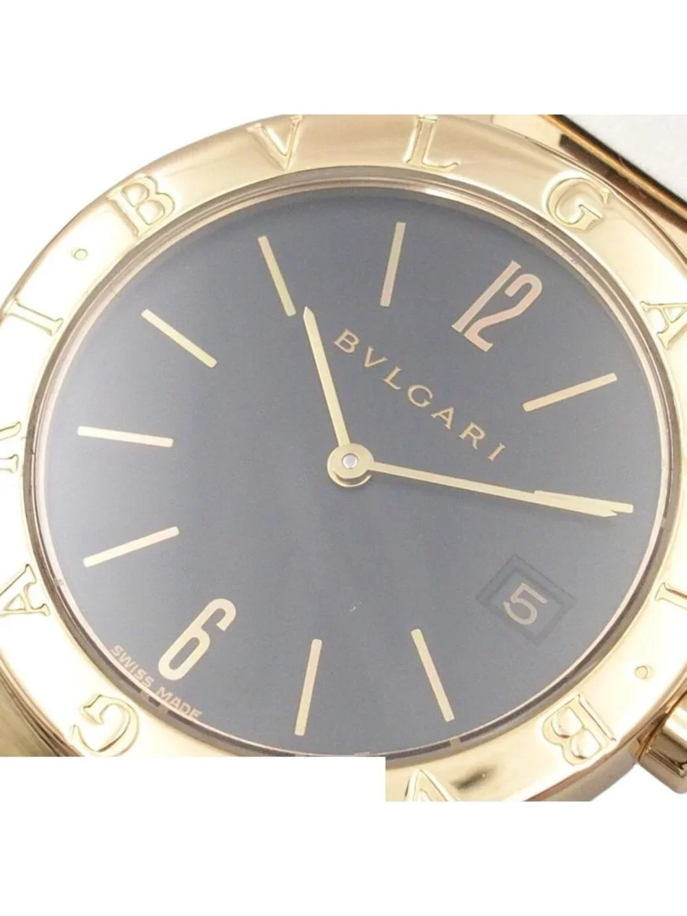 Bvlgari Black 18K Yellow Gold SS Watch Quartz